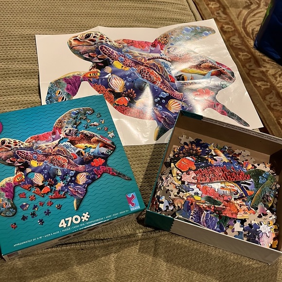 Turtle shaped Puzzle 470 pieces - Picture 2 of 9